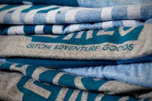 Gitchi Adventure Goods apparel is made of RPET and organic cotton.
