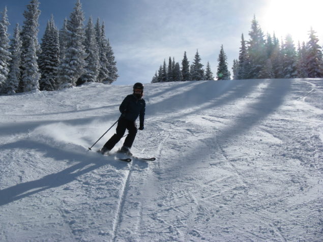 Holly skiing in Vail's Blue Sky Basin.