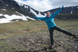 Britta Keller Arendt on her Alaskan trip.