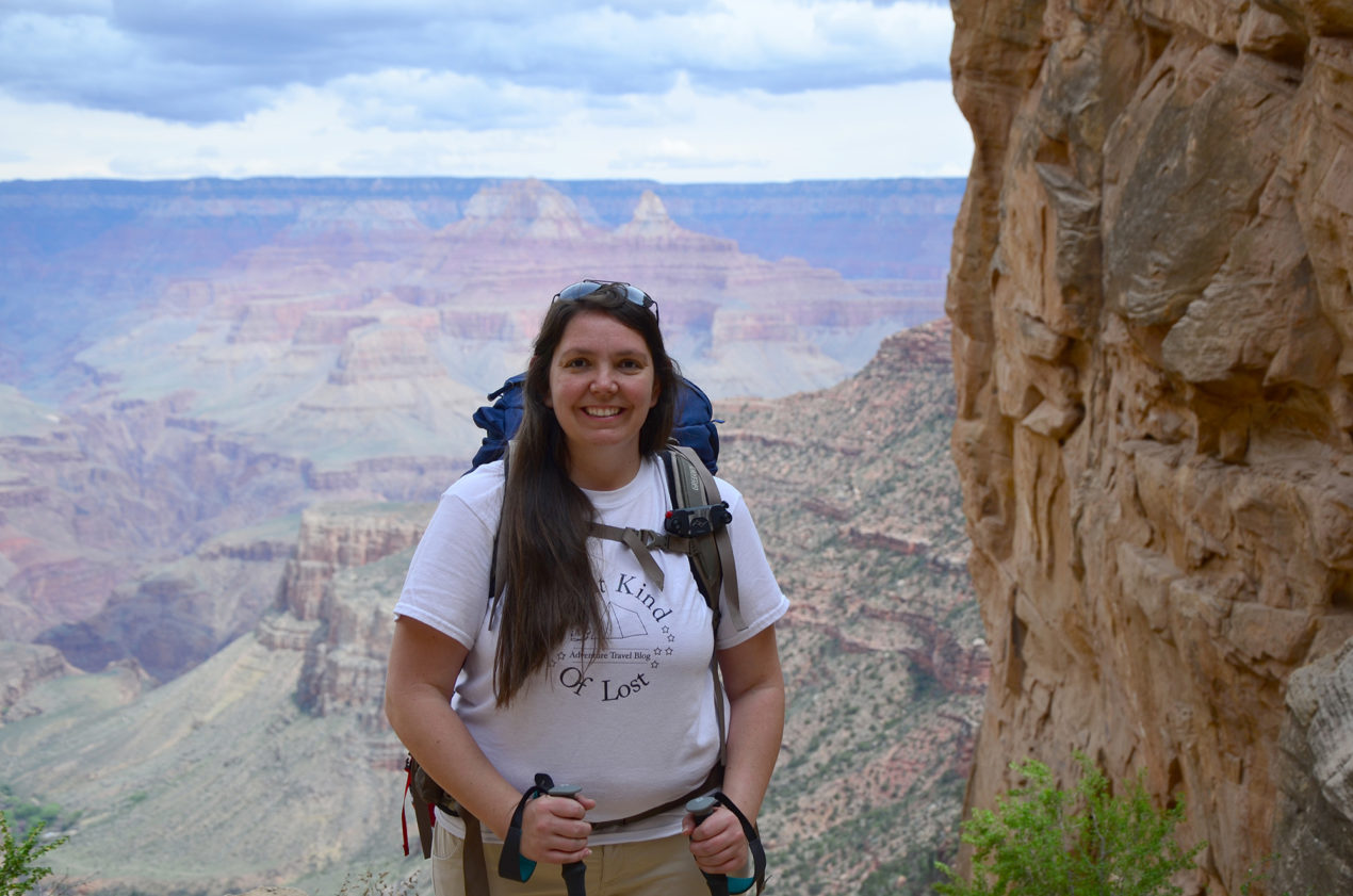 Mara on the Bright Angel Trail at Grand Canyon National Park. Photo by Lagena McBride.