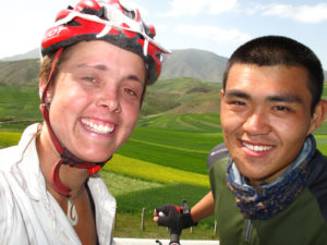 Sarah Outen and Gao 2,000 km into their trip to Beijing.