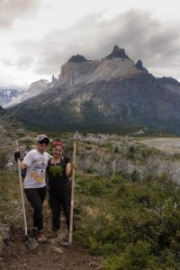 Emily and Bruna are friends in real life and at work at Torres del Paine National Park.