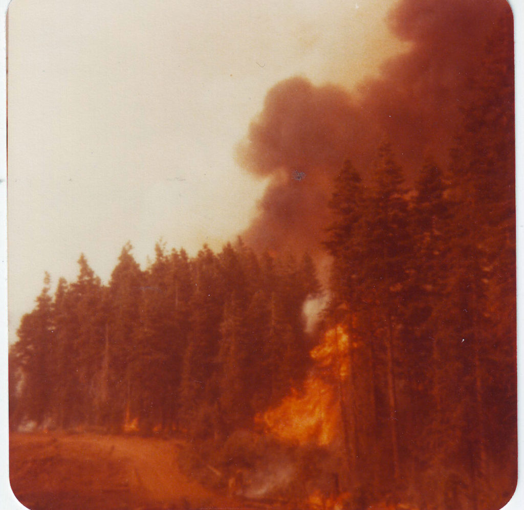 Hog Fong Fire 1977. Photo courtesy of Linda Strader.